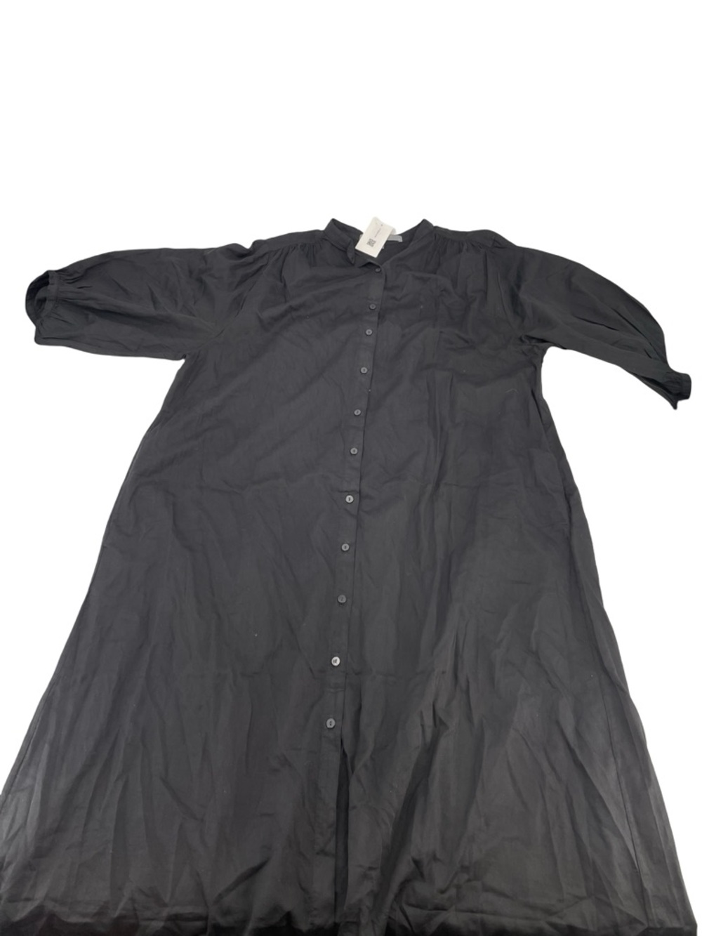 Ocean+Main Women's Black buttoned up dress  Size 1x black NWOT